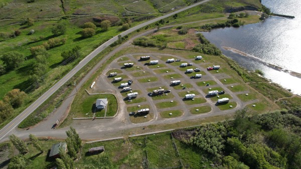 Quilchena-Point-rv-park-drone-side-shot