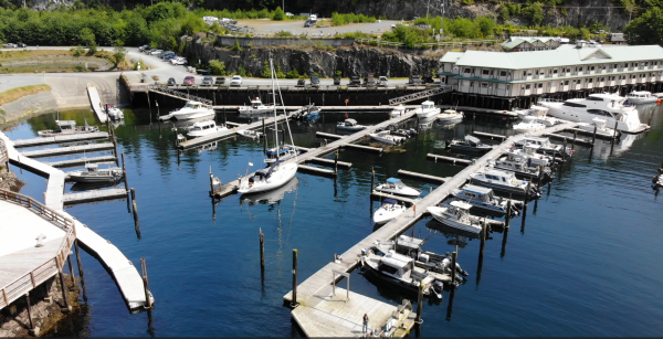 Telegraph-Cove-Marina-from-mouth-of-Cove
