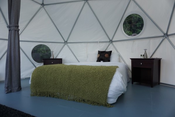 Backeddy Resort geodesic interior