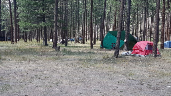 Blaine Memorial tent sites