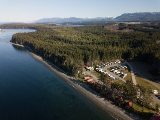 Cluxewe Resort aerial view