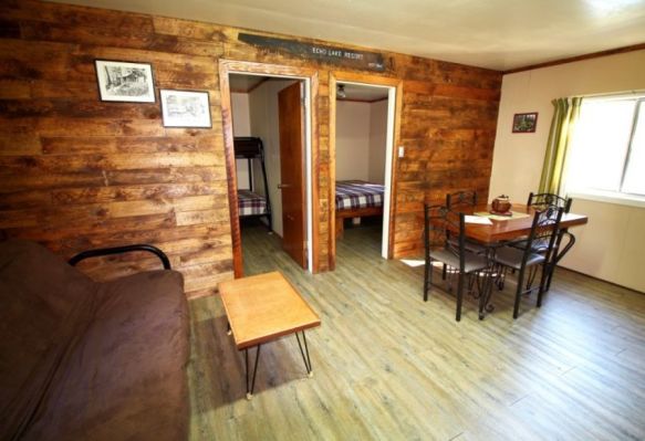 Echo Lake Fishing Resort Cabin Interior