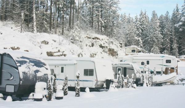 Garden Bay  Resort & Campground RV Site Winter