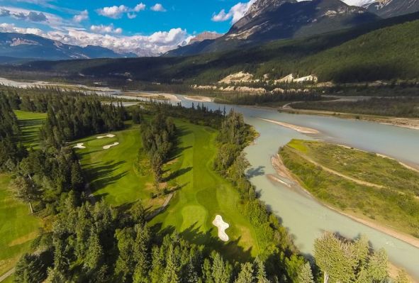 Golden Golf Club RV Park aerial view