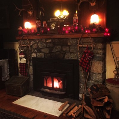 The Historic Chilcotin Lodge Fireplace