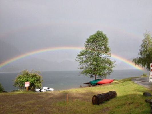 Horne Lake Regional Park Rainbow