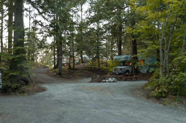 Klahanie Campground & RV Park back in site