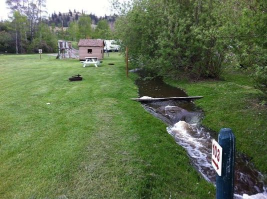 Knutsford/Kamloops RV Campground stream