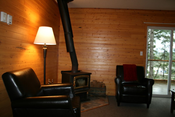 Page's Resort & Marina Cottage Wood Stove