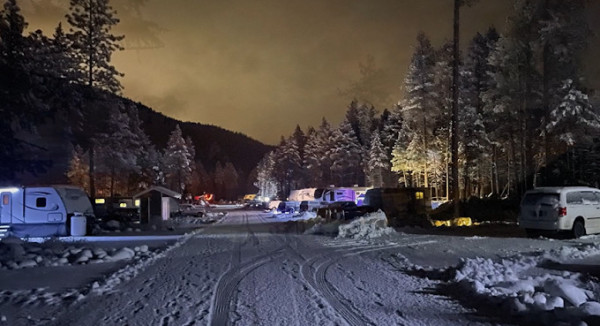 Peachland RV Park Snow