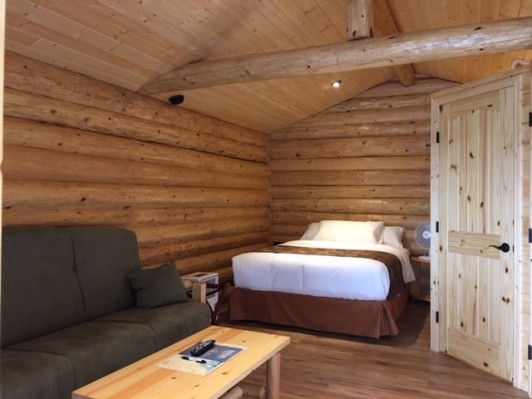 Port Hardy RV Resort Cabin Bedroom