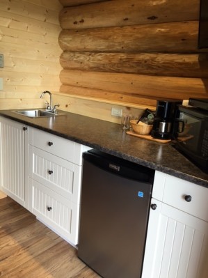 Port Hardy RV Resort Cabin Kitchen