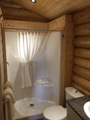 Port Hardy RV Resort Cabin Shower