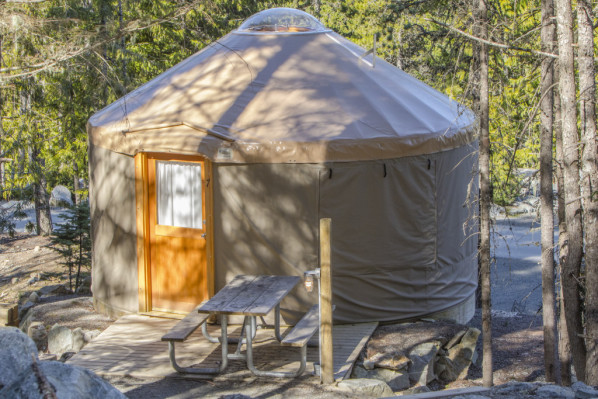 Riverside Whistler Cabins Yurt Snow