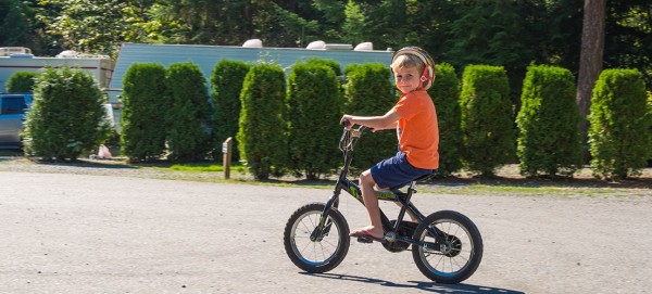 Kid biking