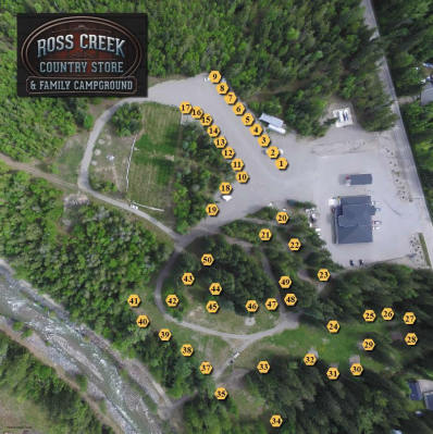 Ross Creek Country Store & Campground Map