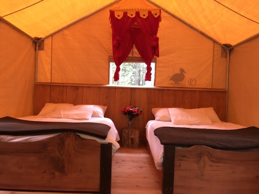 Ruby Lake Resort Tent Cabin Inside