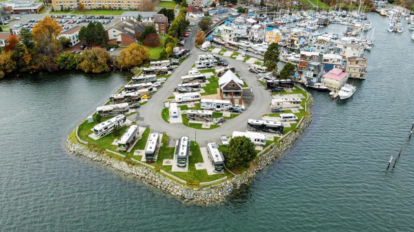 Salish Seaside RV Haven Drone View