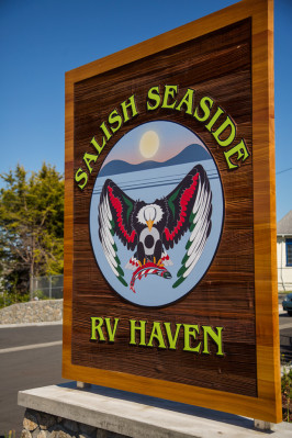 Salish Seaside RV Haven Sign