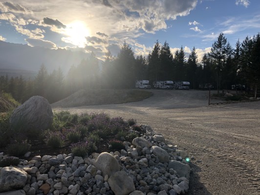 RV Sites Gravel road