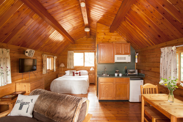 WOODS on Pender cabin interior