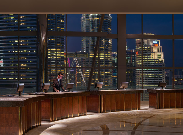 Sky Lobby at Night