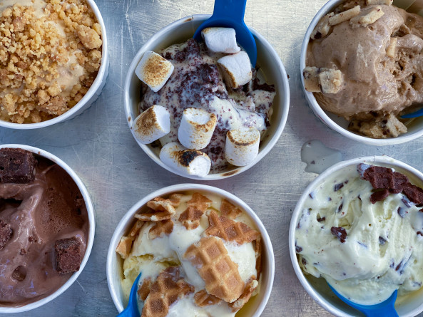 Variety of Classics Scoops with Housemade Toppings