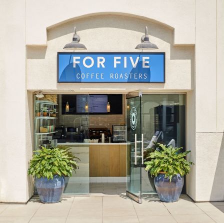 For Five Coffee Roasters storefront