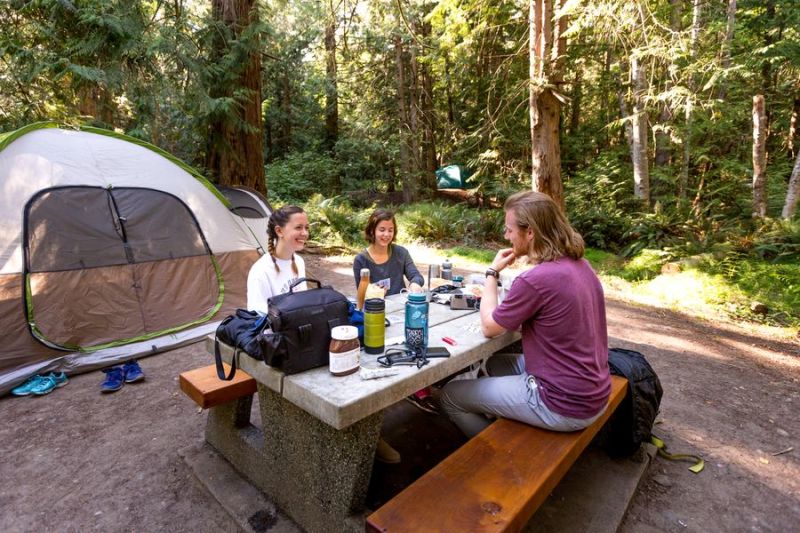 Prior Centennial Campground - Gulf Islands National Park Reserve picnic