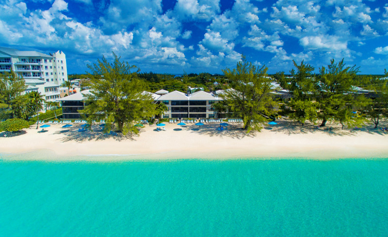 Ocean view of the resort