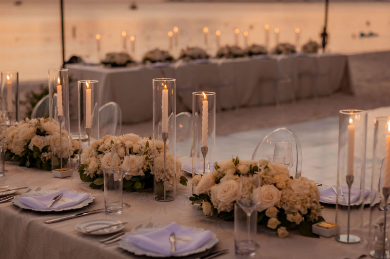 Elegant beach wedding