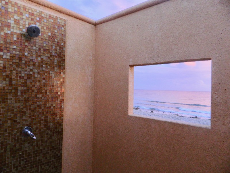 Outdoor Shower at Sunrise