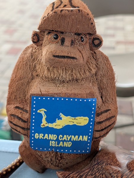 Coconut carved monkey