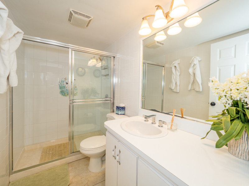 Bathroom with walk in shower