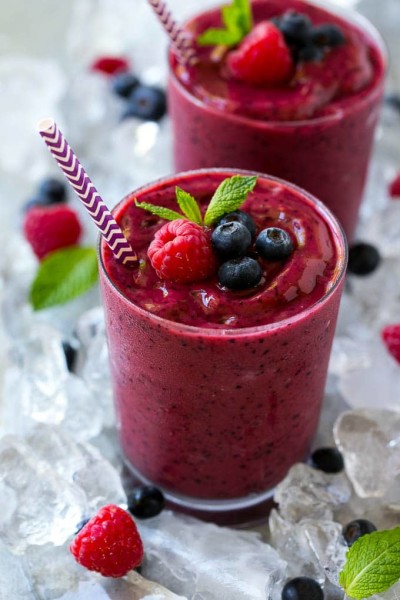 Fruit Smoothies, refreshing and nutritious