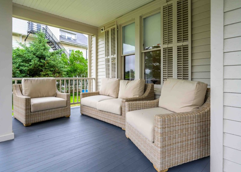                         The covered porch on the Chapman House in Pawling
                        