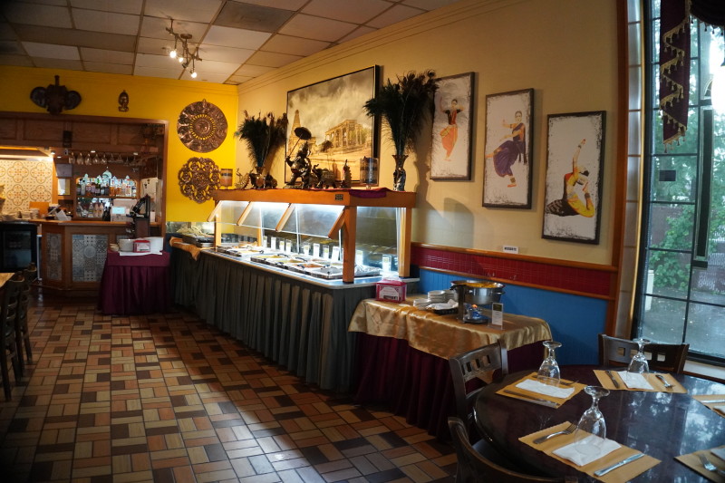 This vibrant Indian restaurant...