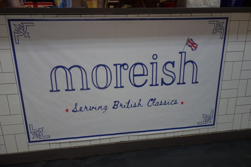                 Sign on the front counter at Moreish in Hudson Valley Food Hall.
                