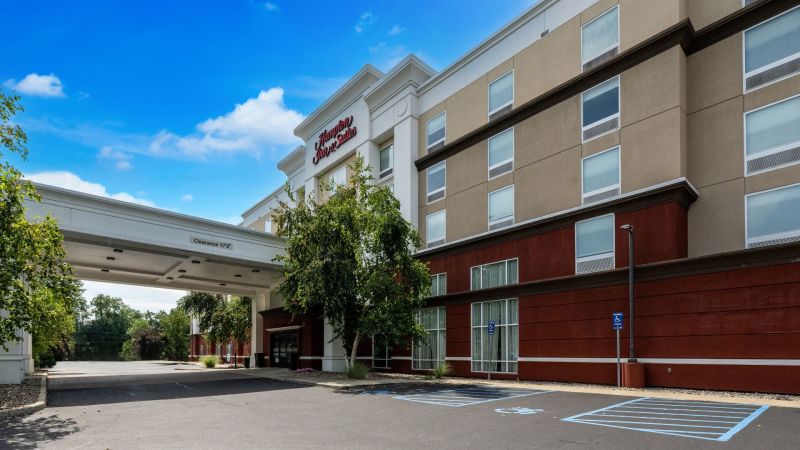 The exterior of Hampton Inn &amp;...