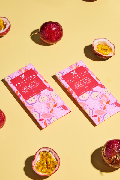                         Passion fruit chocolate bar at Fruition Chocolate Works in Eastdale Village in Poughkeepsie
                        