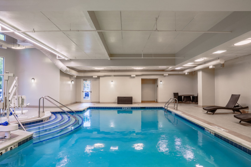                        The indoor pool at Hampton Inn & Suites Poughkeepsie
                        