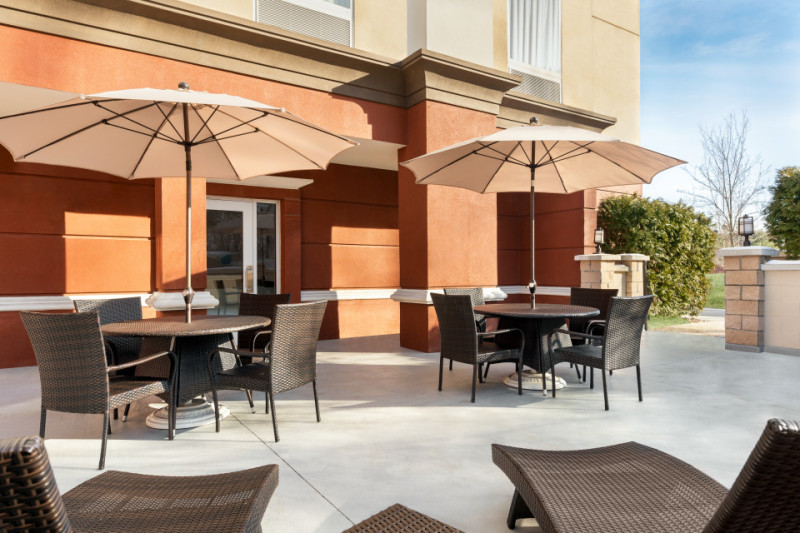                         The patio at Hampton Inn & Suites Poughkeepsie
                        
