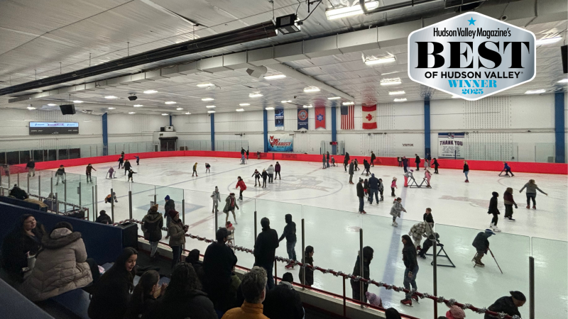                         Ice skaters at McCann Ice Arena in the MJN Center in Poughkeepsie
                        
