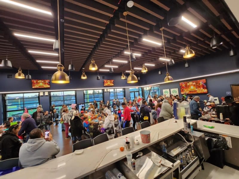                 A view inside the WMCHealth Club Lounge at Heritage Financial Park in Wappingers Falls.
                