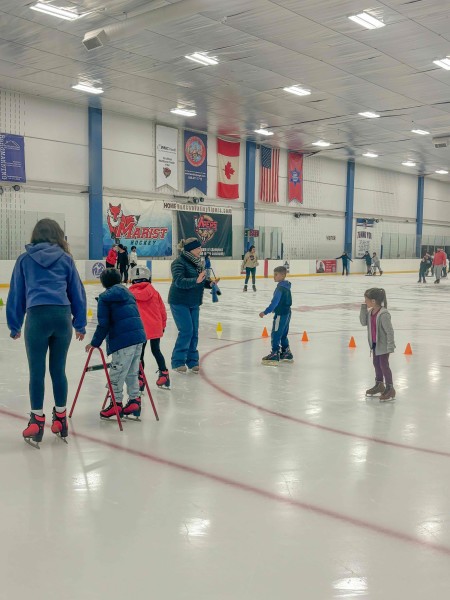                         Ice skaters at McCann Ice Arena in the MJN Center in Poughkeepsie
                        
