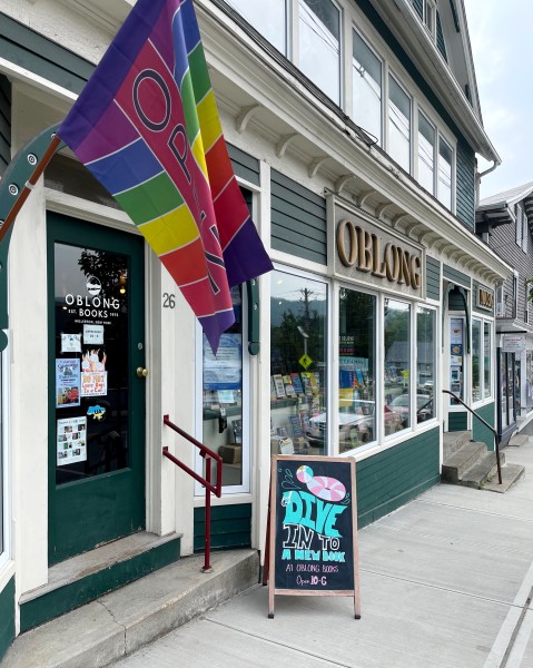                         The exterior of Oblong Books in Millerton
                        