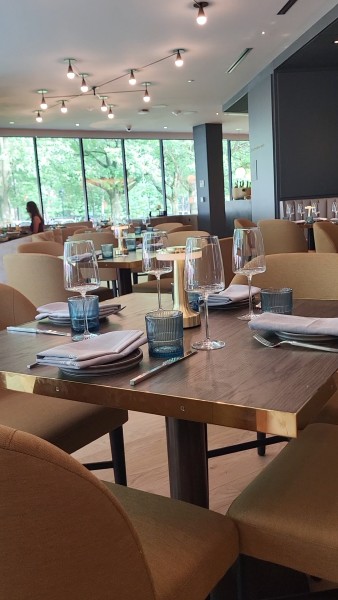                         The dining room at The Salt Line restaurant inside The Heartwood at Vassar College in Poughkeepsie.
                        