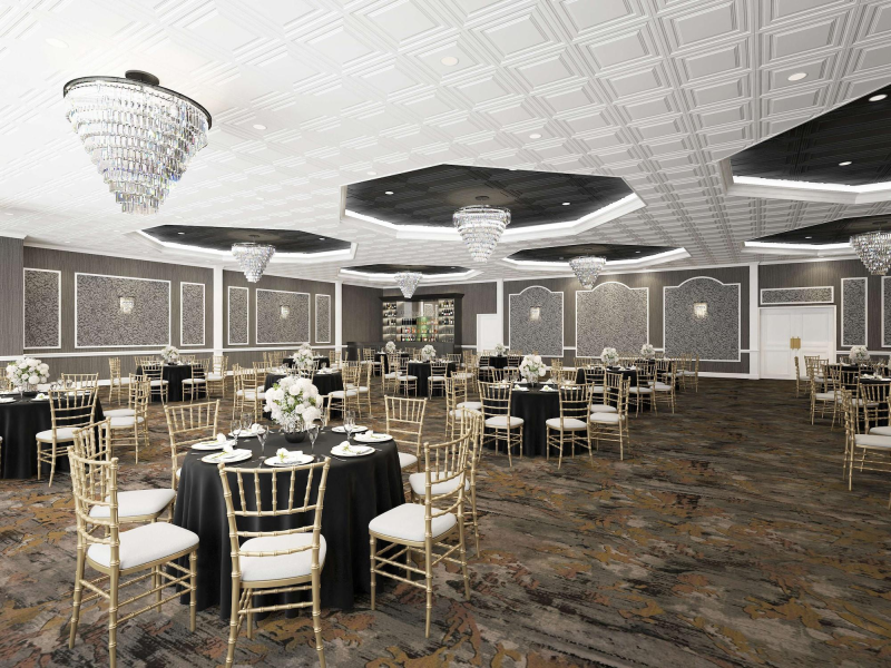                         The banquet hall at the Doubletree by Hilton Poughkeepsie
                        