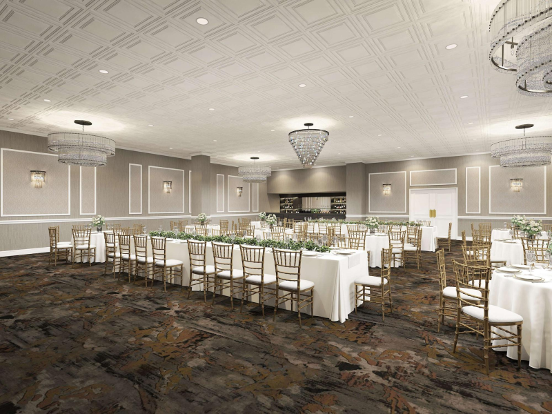                         The banquet hall at the Doubletree by Hilton Poughkeepsie
                        