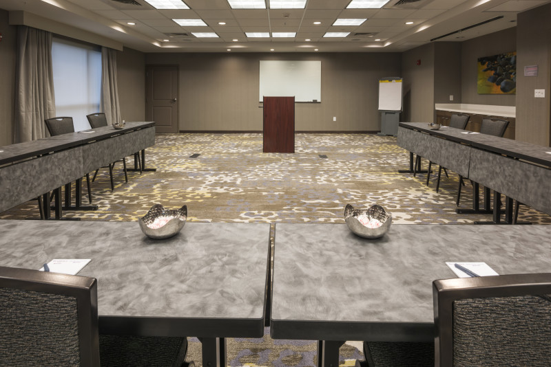                 Host a meeting in our Ballroom or Boardroom this spring and we will award you 500 Marriott Bonvoy Points! Ask about our catering packages as well
                